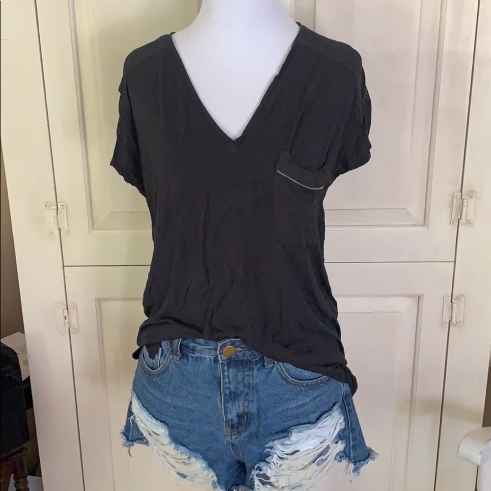 Zara zipper detail top